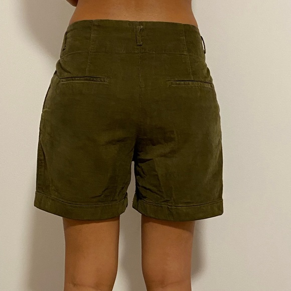 Velvet textured trousers shorts puffy - Picture 2 of 4